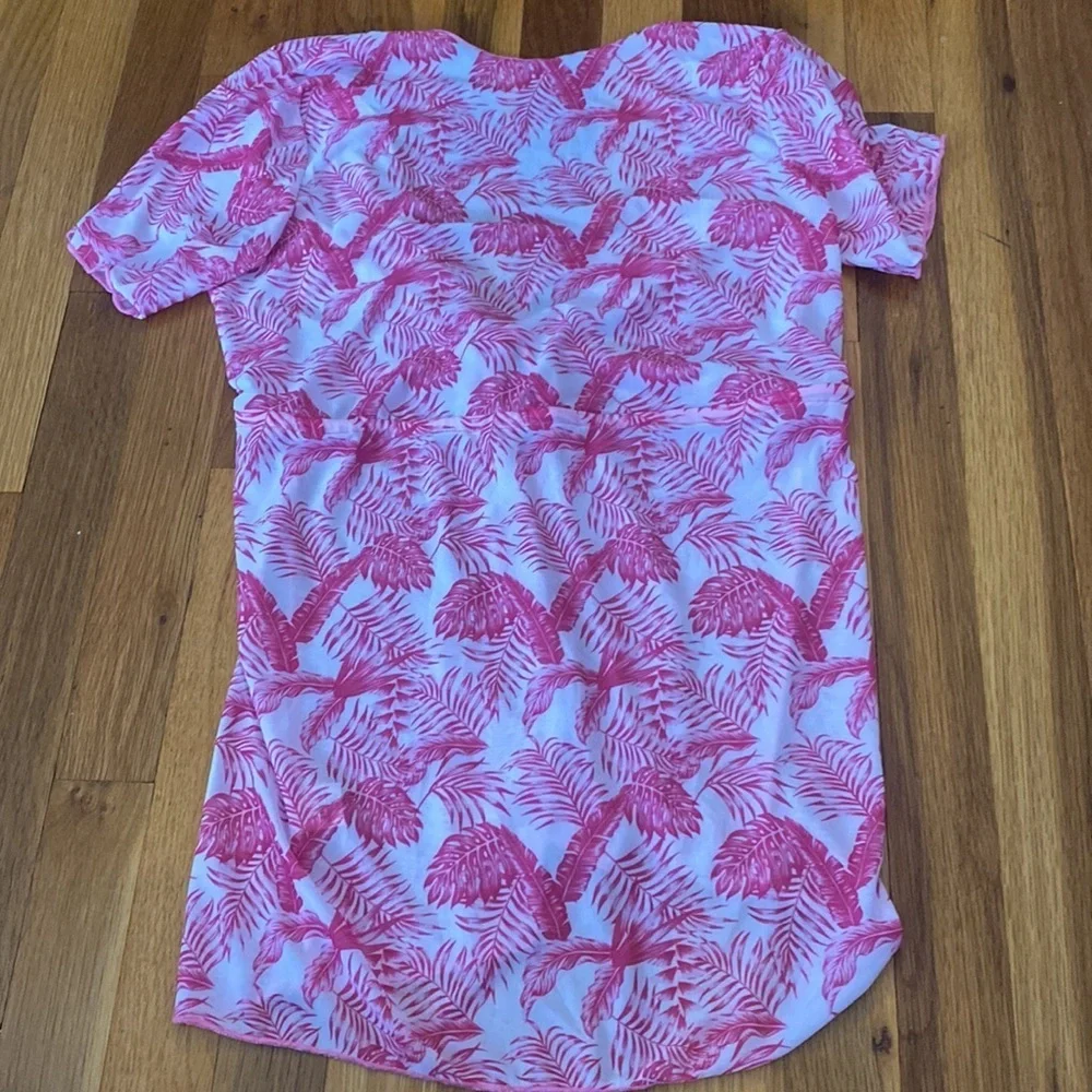 SHEIN Girls Pink and White Floral Coverup Size 14Y